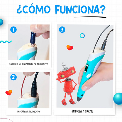 El Bolígrafo 3D que Despierta la Imaginación de los Niños.
