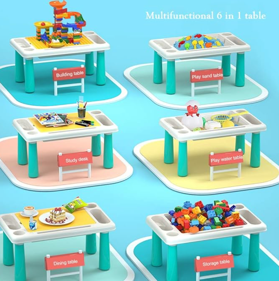 Mesa 6 en 1: Horas de Diversión y Creatividad sin Pantallas.