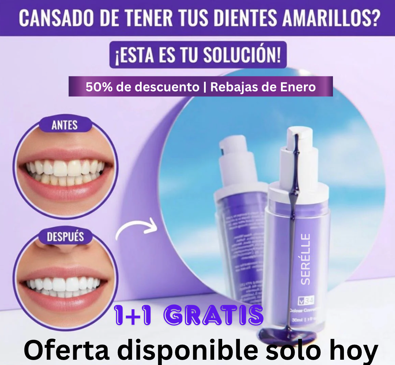 Di adios a tus dientes amarillos provocados por el tabaco y el café.