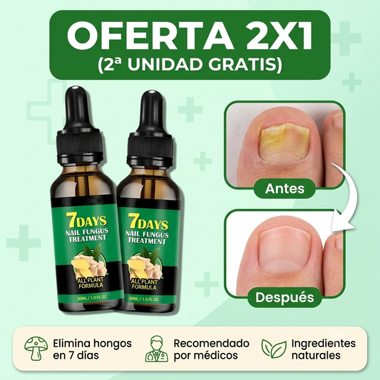 Tratamiento anti hongos 100% NATURAL 7 dias (2x1)