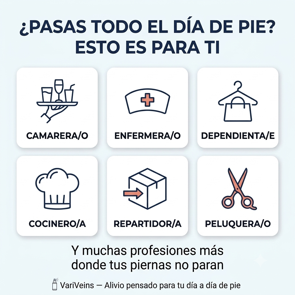 El Spray que Usan Camareras y Enfermeras para Aguantar 8 Horas de Pie sin Piernas Destrozadas