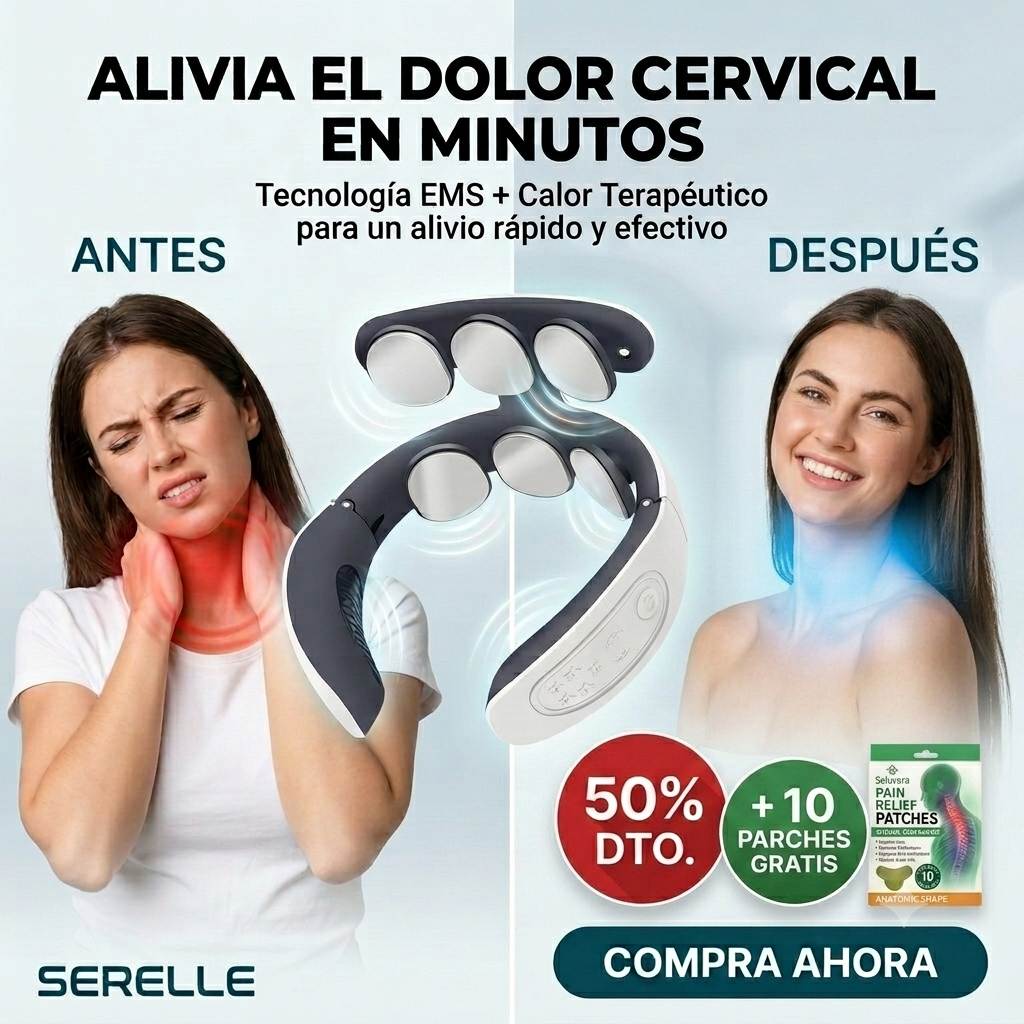 Masajeador cervical. Adiós tensión, hola movilidad en minutos.