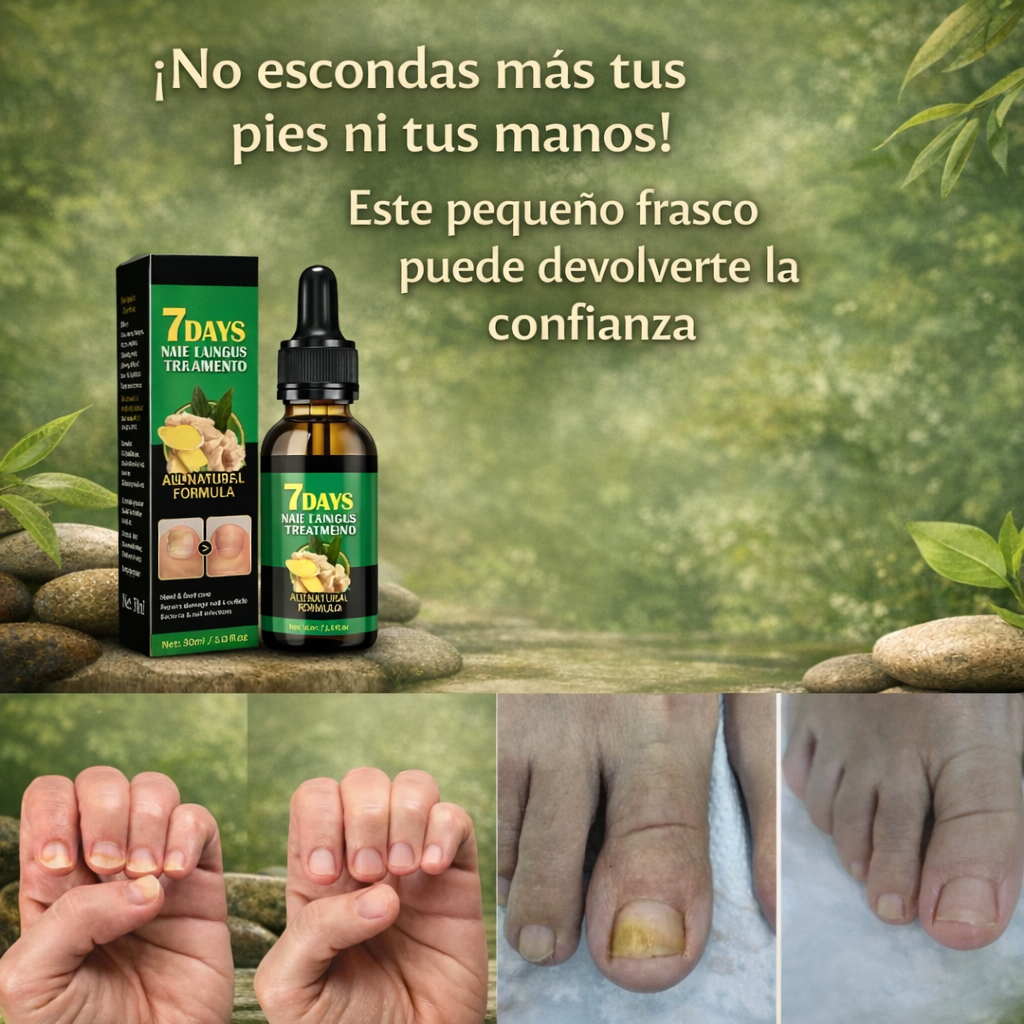 ¡Despidete de los hongos en las uñas en solo 7 días con 100% ingredientes naturales!