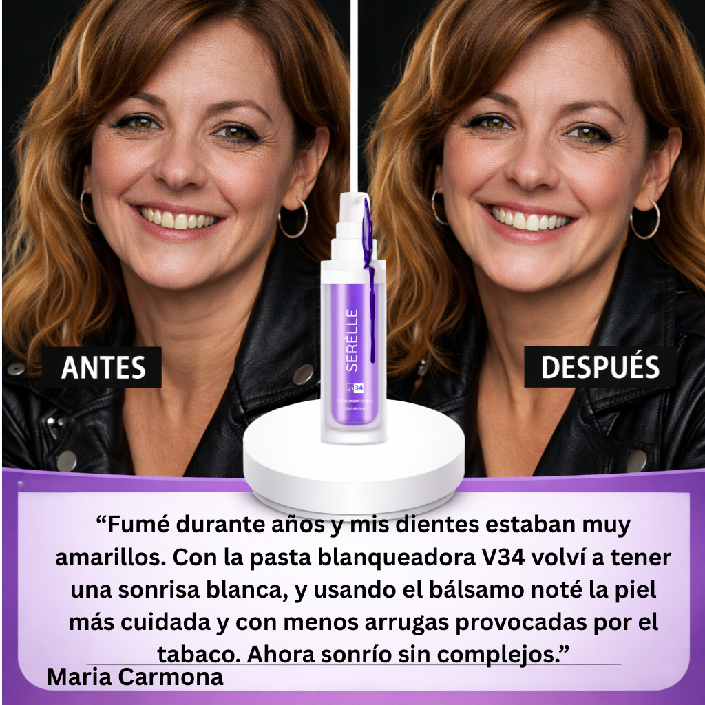 Di adios a tus dientes amarillos provocados por el tabaco y el café.