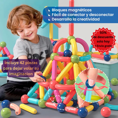 Construye diversion y aprendizaje con bloques magneticos